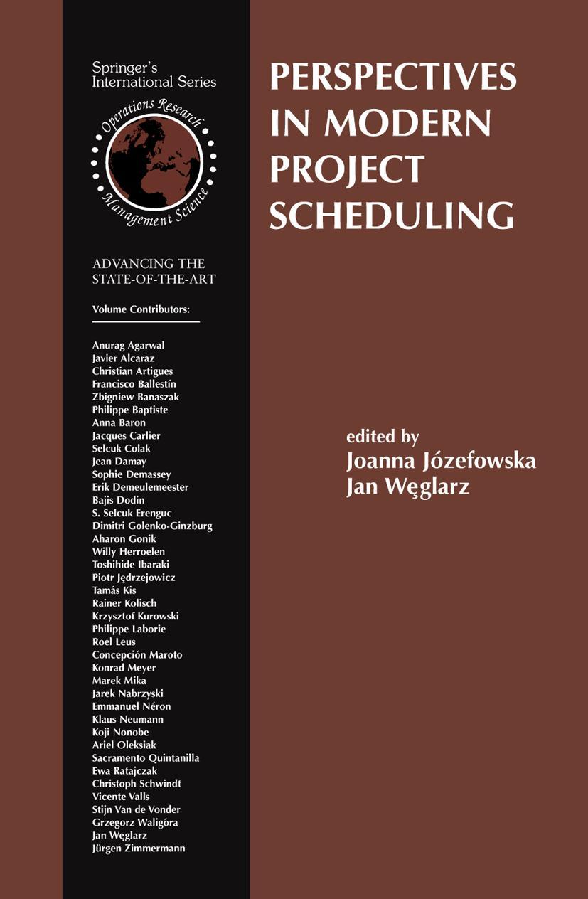 Perspectives in Modern Project Scheduling