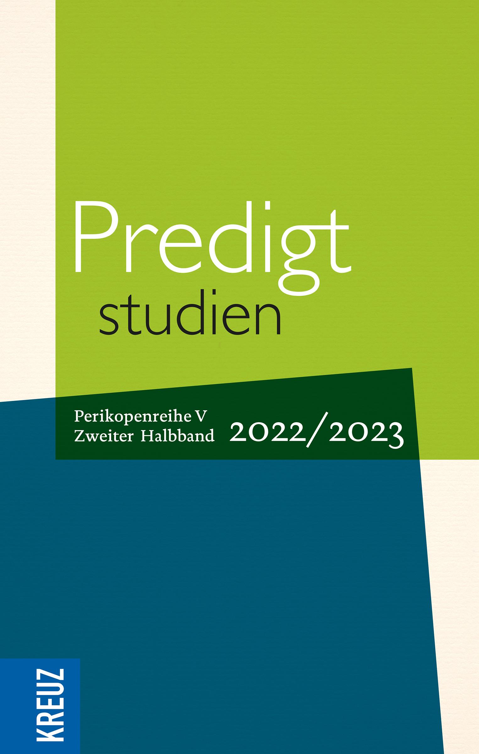 Predigtstudien 2022/2023 - 2. Halbband