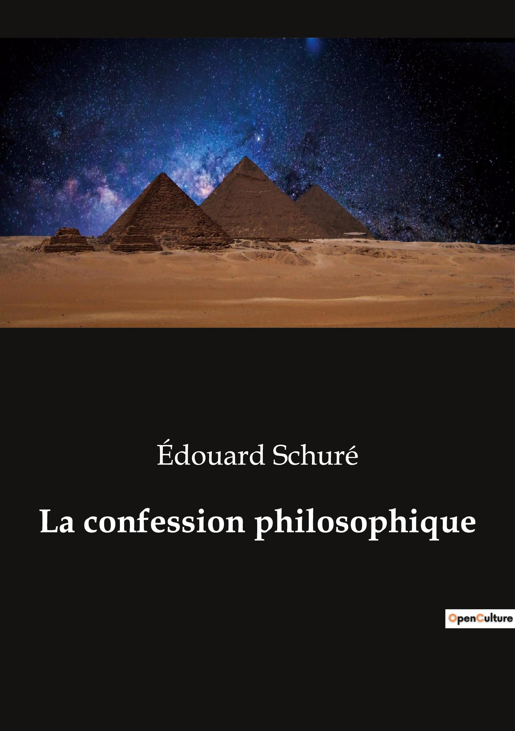 La confession philosophique