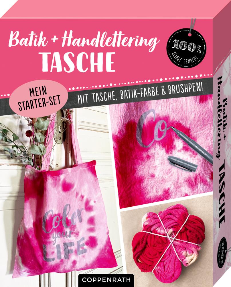 Mein Batik + Handlettering Starter-Set - Tasche