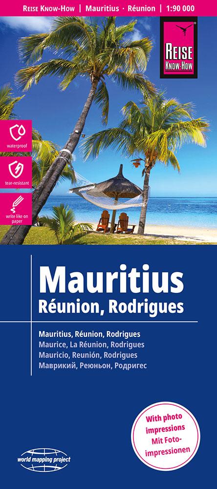 Reise Know-How Landkarte Mauritius, Réunion, Rodrigues (1:90.000)