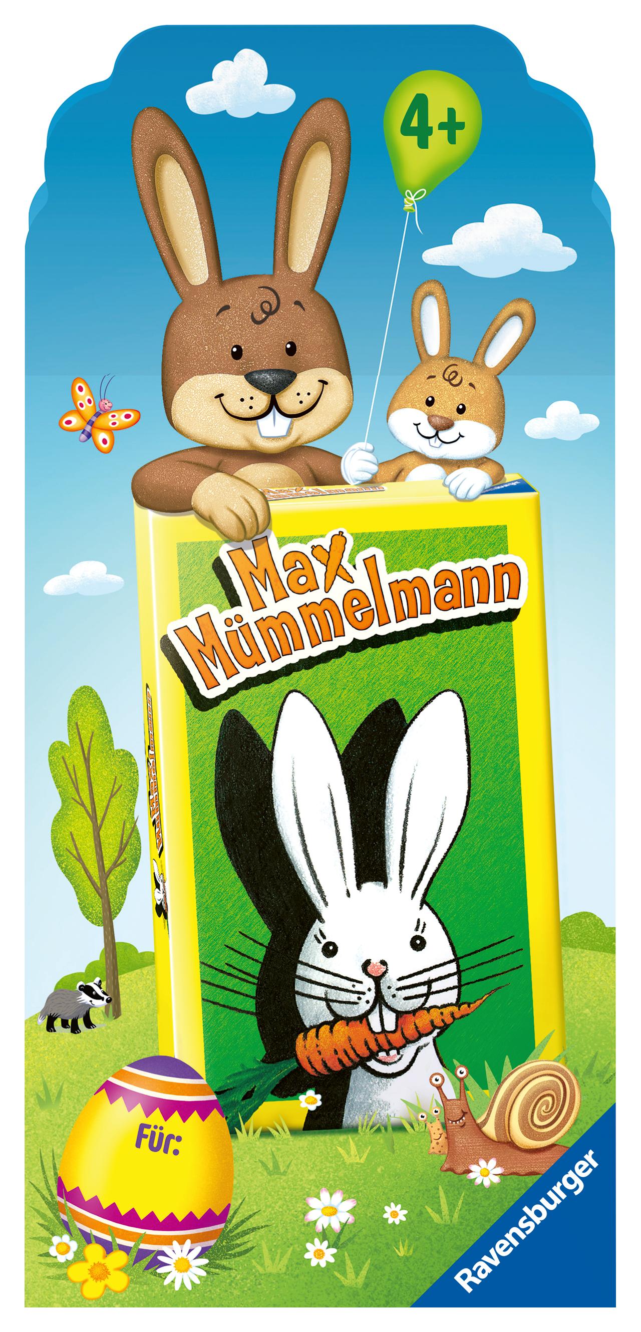 Ravensburger 80545 - Osteraktion Max Mümmelmann, Mitbringspiel für 2-4 Spieler, Kinderspiel ab 4 Jahren