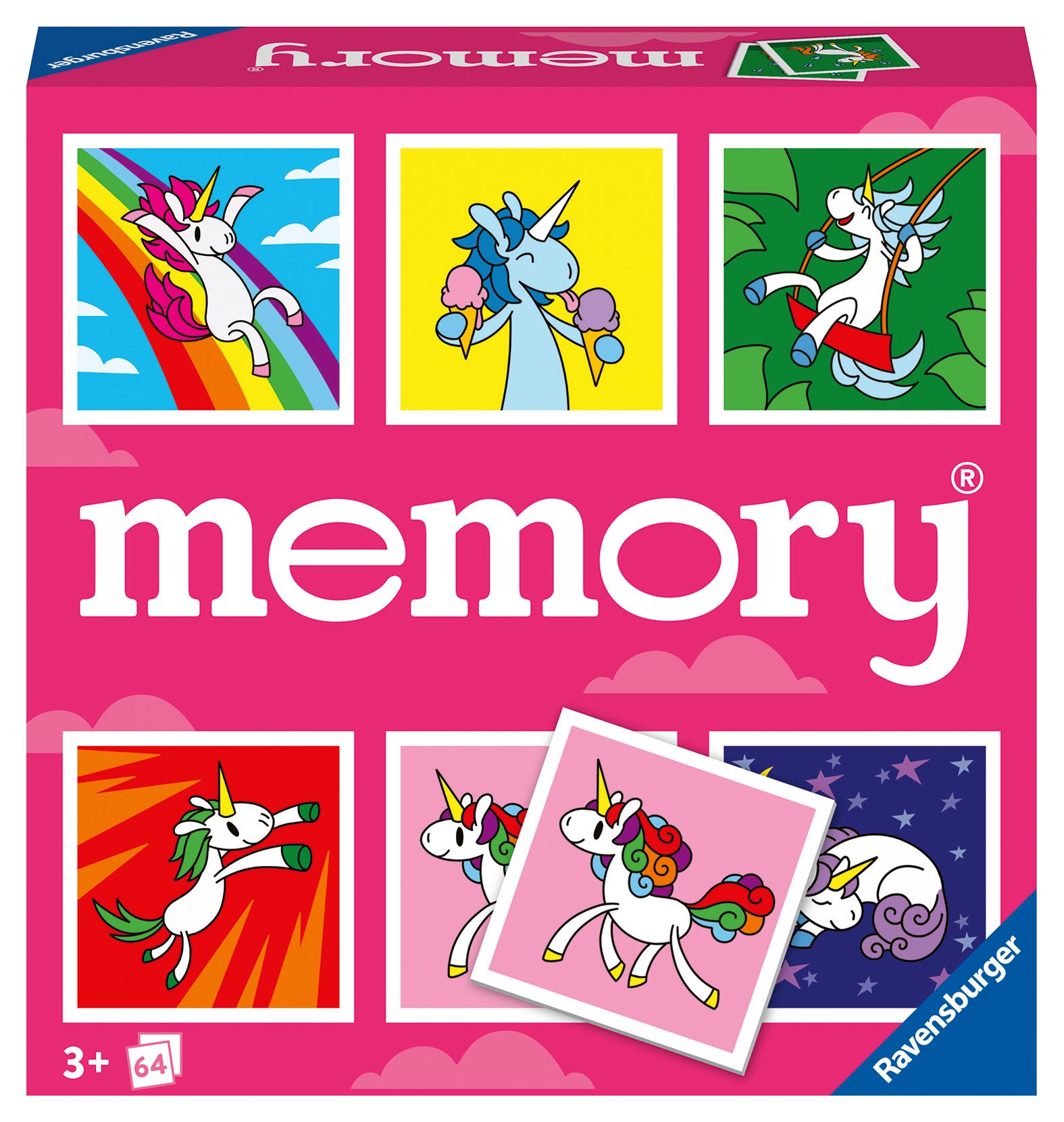 Ravensburger memory® Einhörner - 20924 - der Spieleklassiker für Einhorn-Fans, Merkspiel für 2-8 Spieler ab 3 Jahren