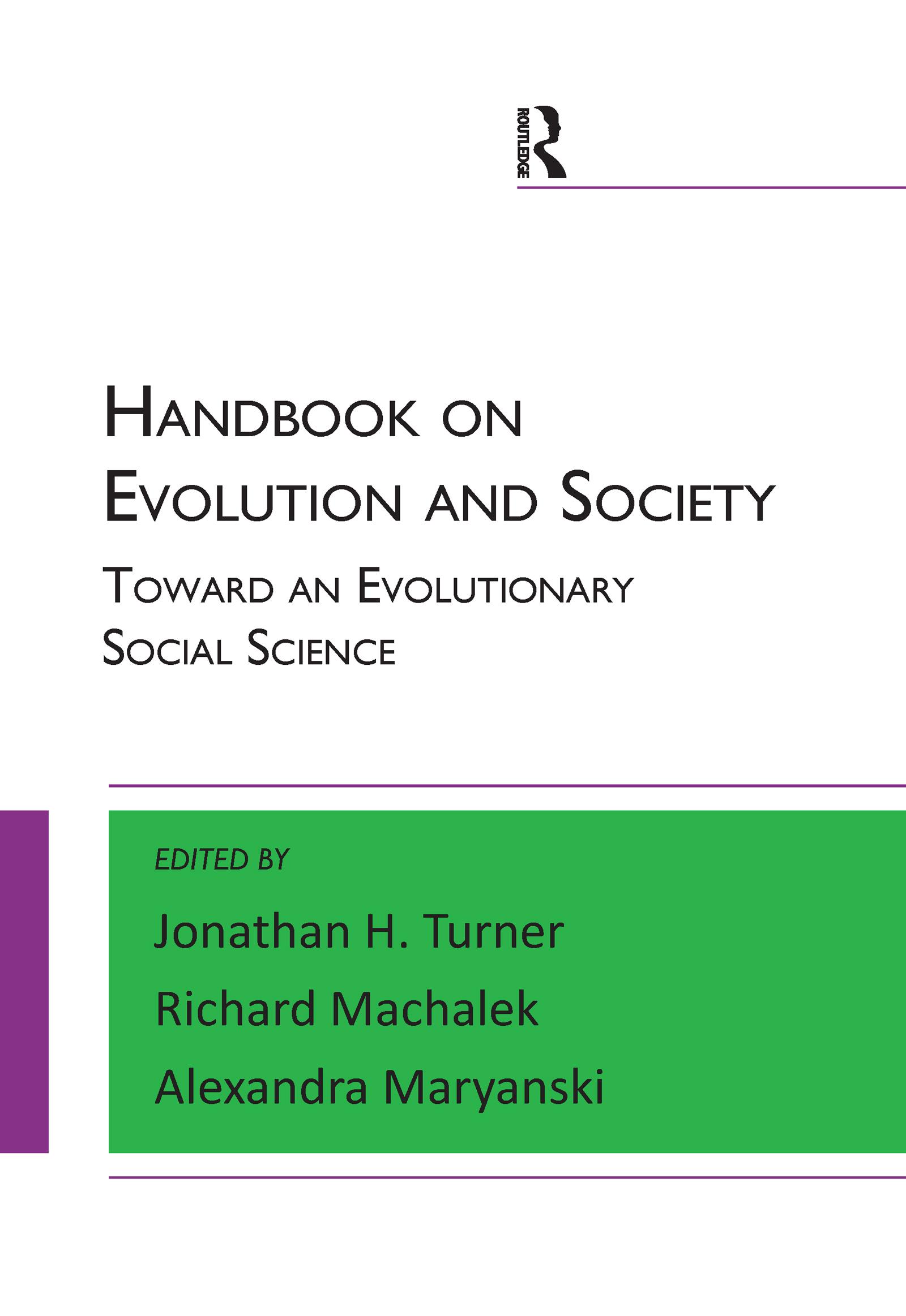 Handbook on Evolution and Society