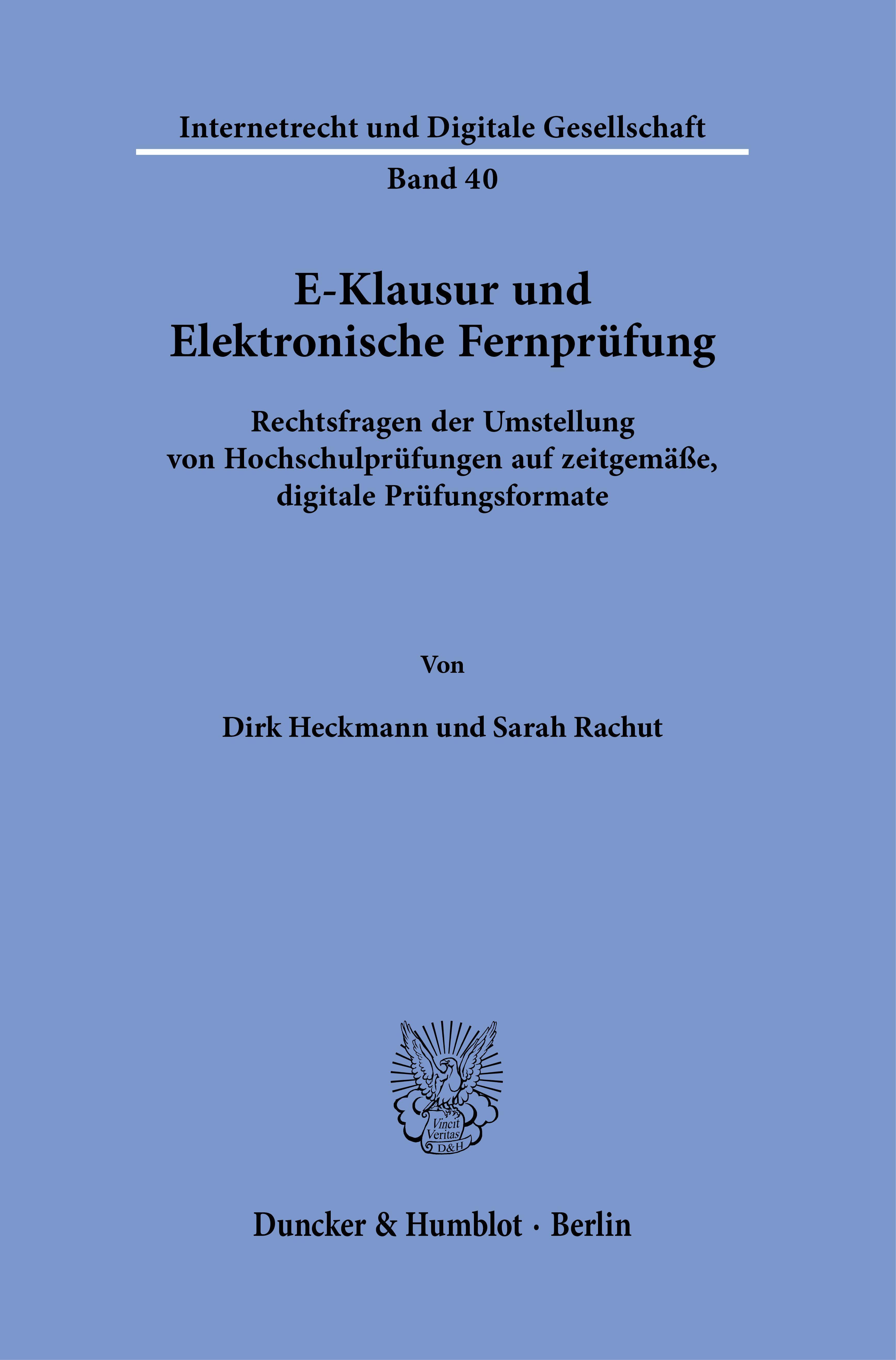 E-Klausur und Elektronische Fernprüfung.