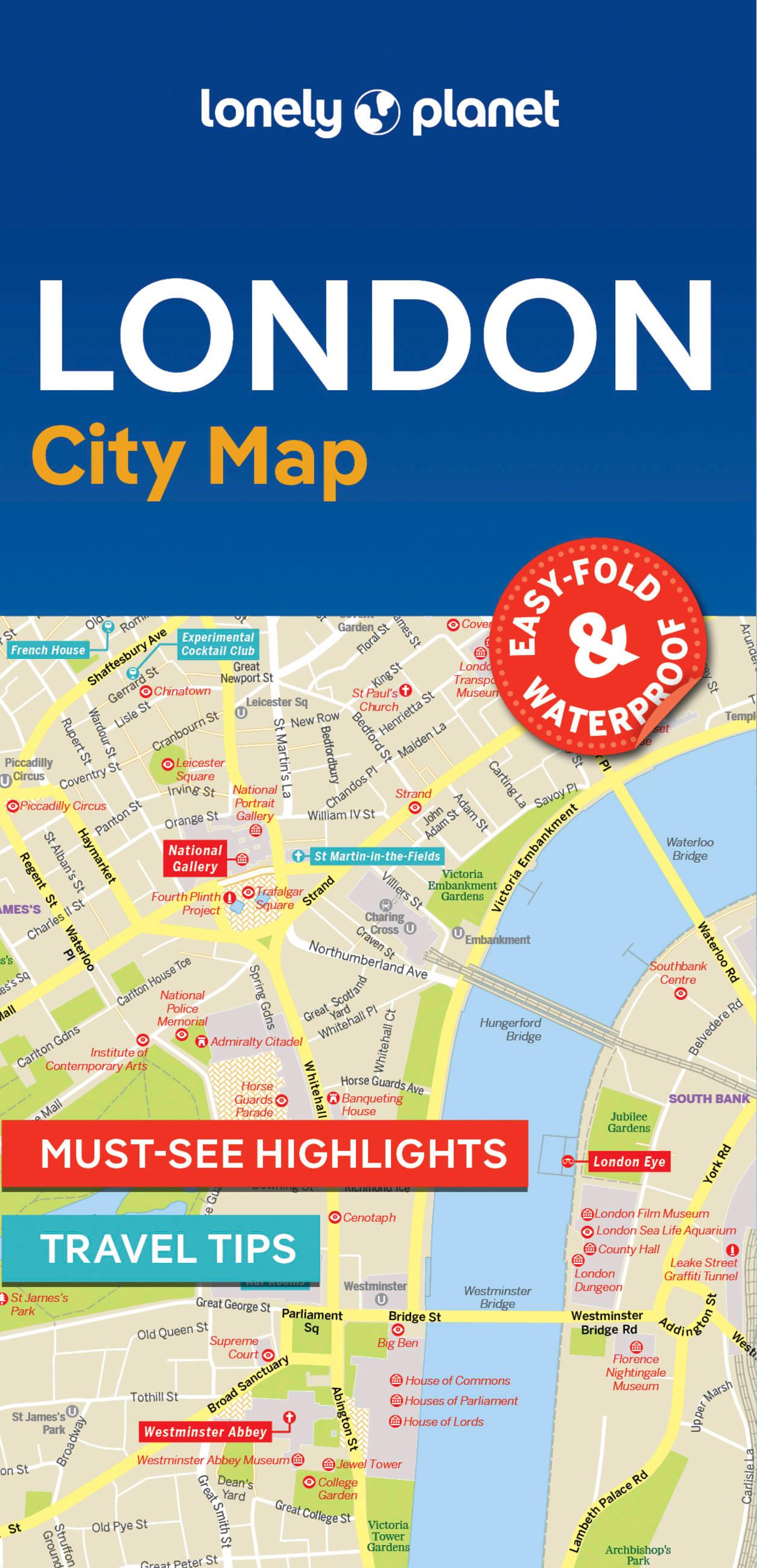 Lonely Planet London City Map