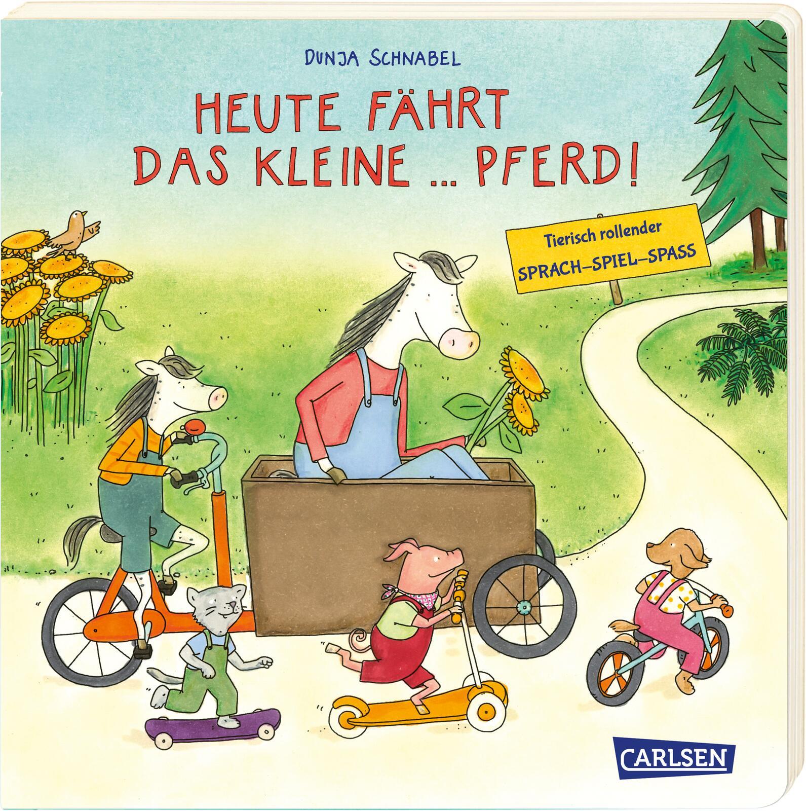 Heute fährt das kleine ... Pferd!