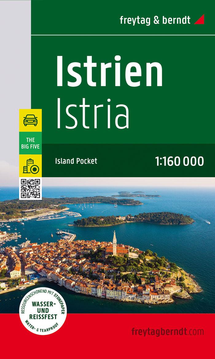 Istrien, Straßen- und Freizeitkarte 1:160.000, freytag & berndt