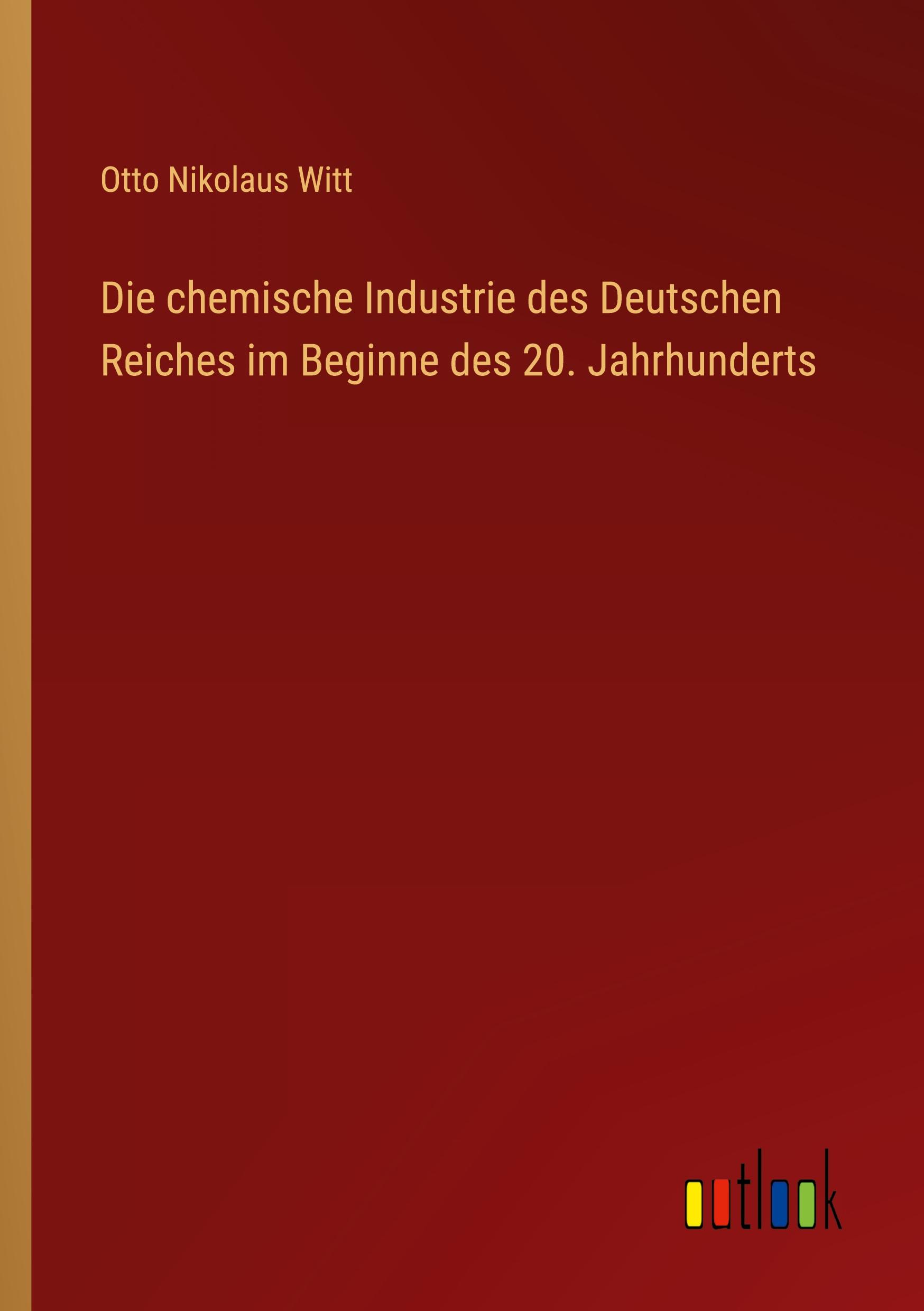 Die chemische Industrie des Deutschen Reiches im Beginne des 20. Jahrhunderts