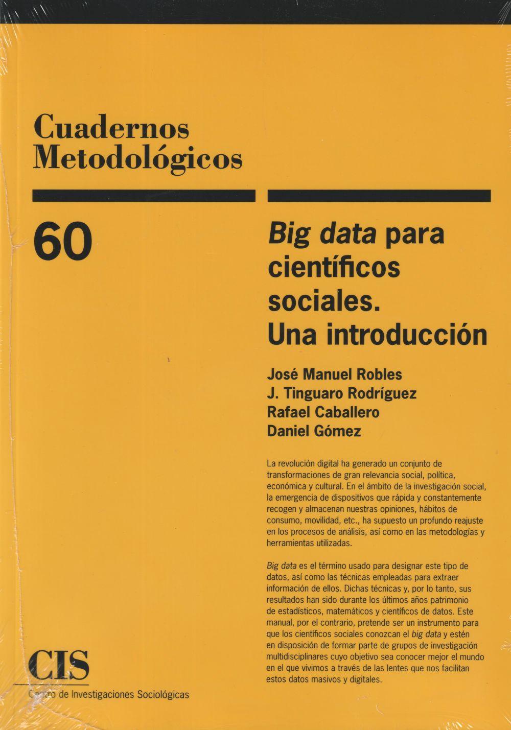 Big data para científicos sociales : una introducción