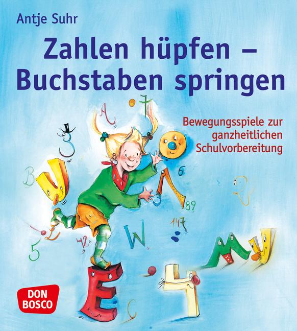 Zahlen hüpfen - Buchstaben springen