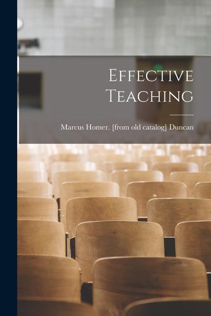 Effective Teaching