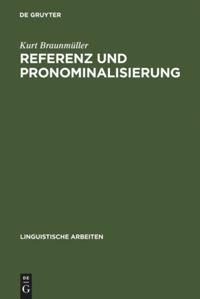 Referenz und Pronominalisierung