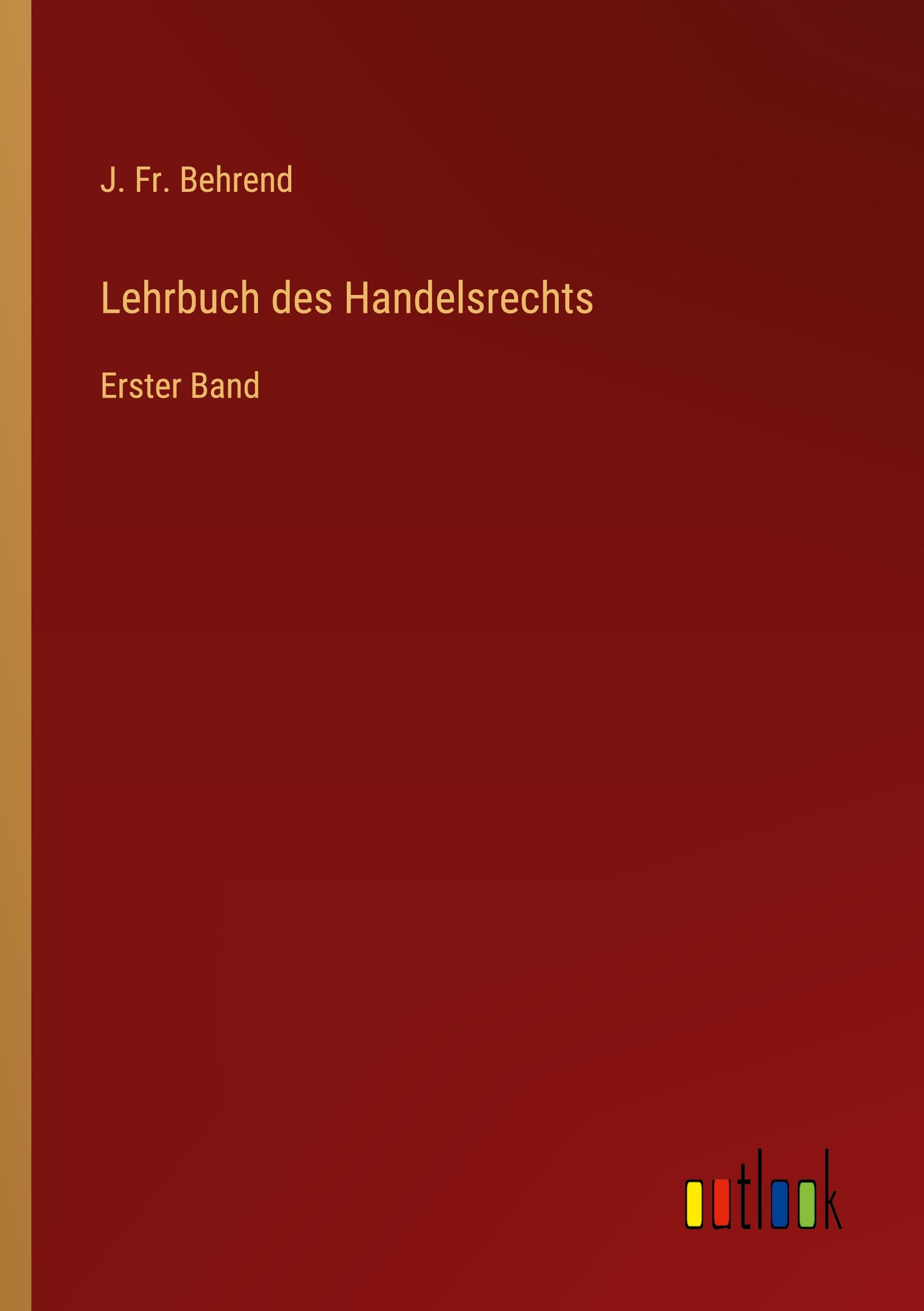 Lehrbuch des Handelsrechts