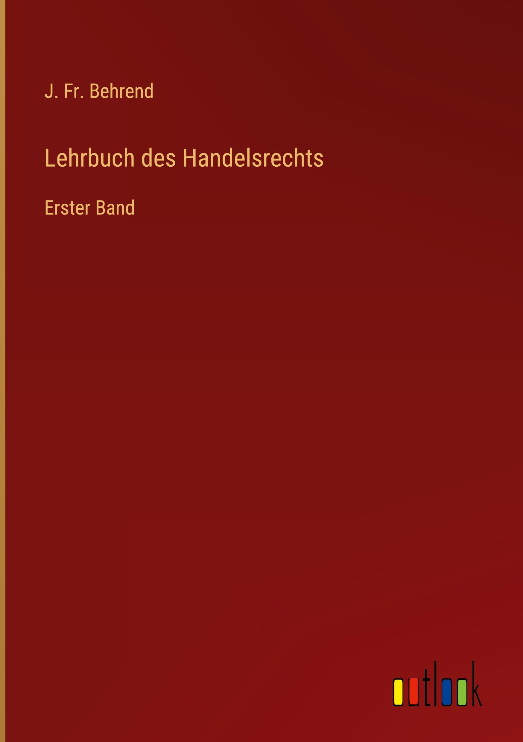 Lehrbuch des Handelsrechts