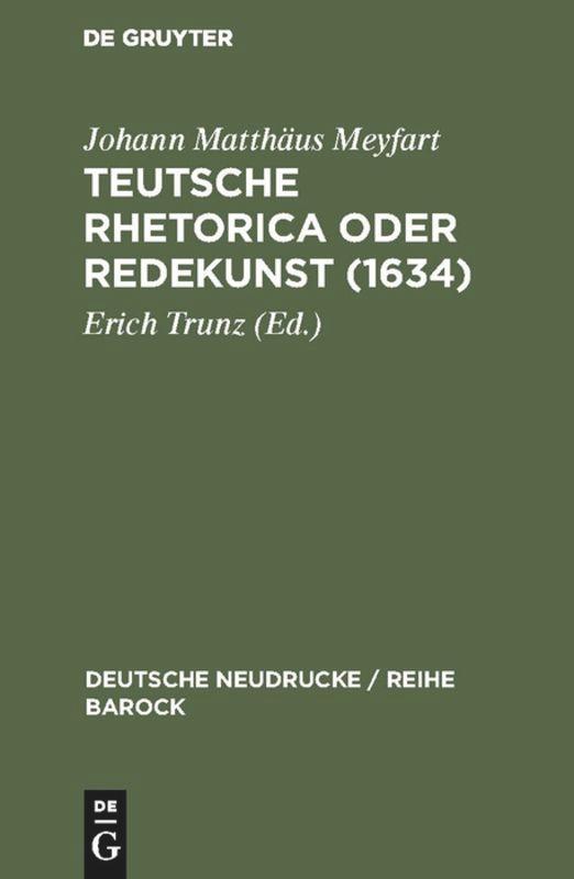 Teutsche Rhetorica oder Redekunst (1634)