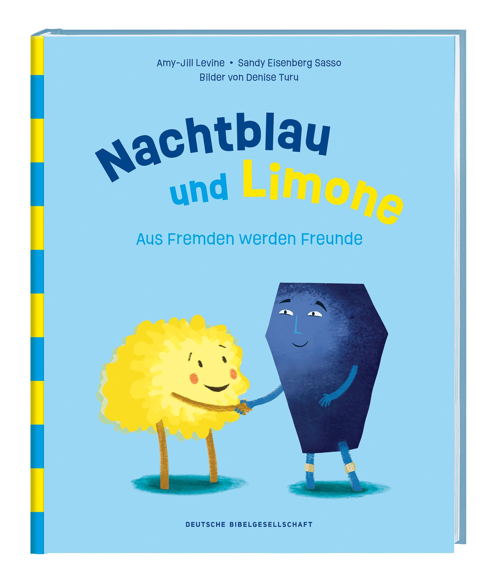 Nachtblau und Limone. Aus Fremden werden Freunde. Mit Nächstenliebe Vorurteile überwinden. Christliche Kindergeschichte über Hilfsbereitschaft. Bilderbuch zum Vorlesen ab 5 Jahren.