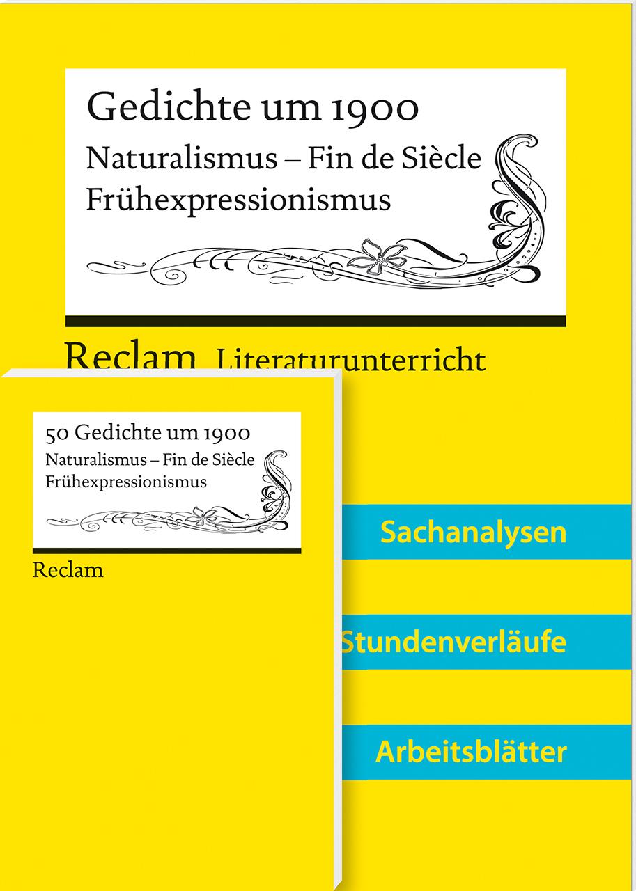 Lehrerpaket zum länderübergreifenden Abiturthema 2024-2026 'Gedichte um 1900' (Textausgabe + Lehrerband)