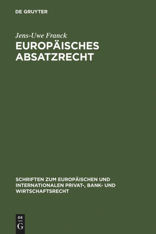 Europäisches Absatzrecht