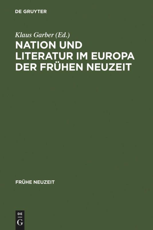 Nation und Literatur im Europa der Frühen Neuzeit