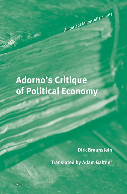 Adorno's Critique of Political Economy