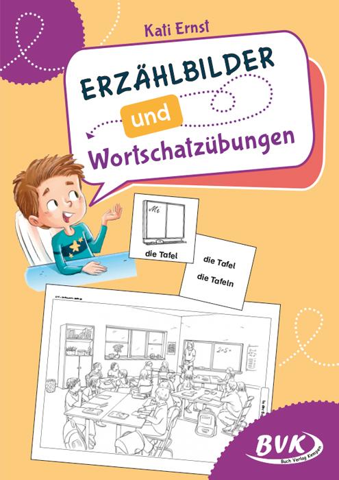 Erzählbilder und Wortschatzübungen