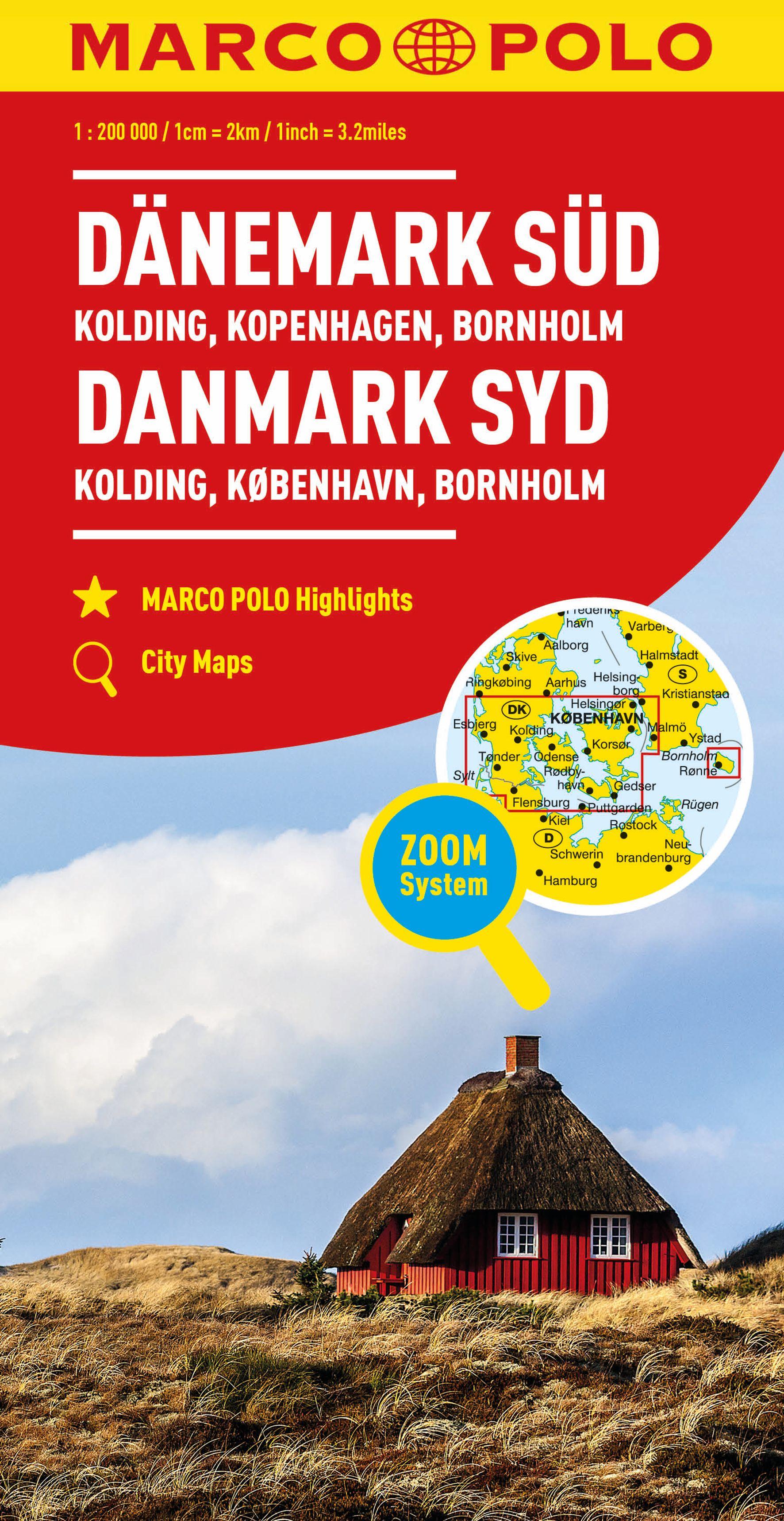 MARCO POLO Regionalkarte Dänemark Süd 1:200.000