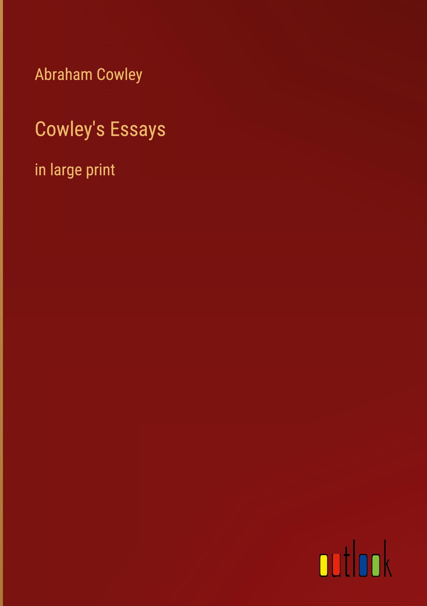 Cowley's Essays