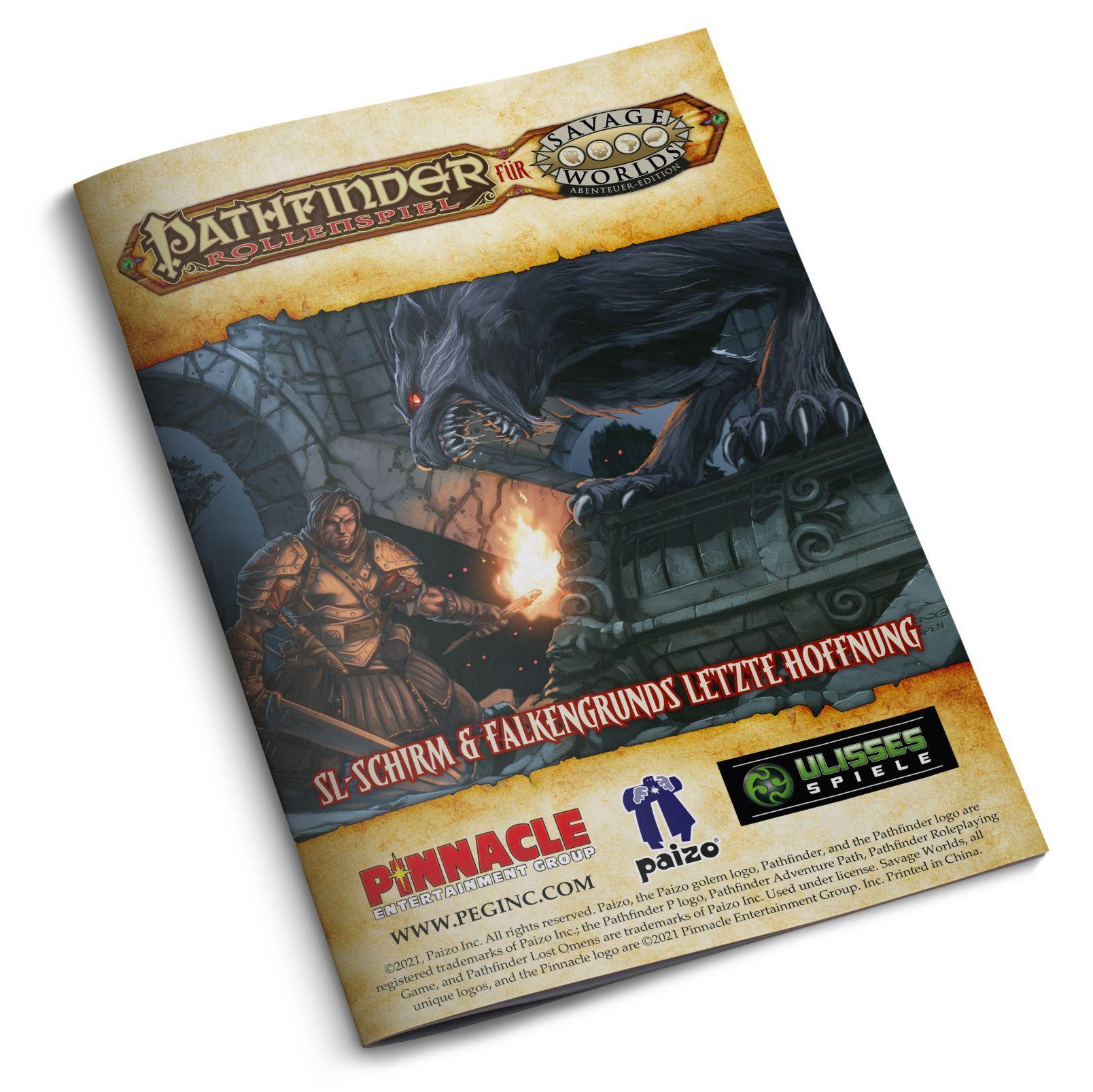 Pathfinder für Savage Worlds - Sl-Schirm + Falkengrund