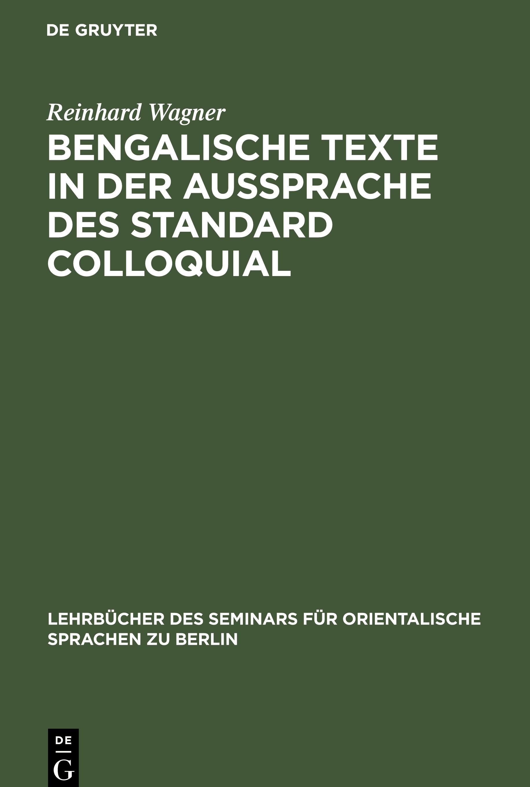 Bengalische Texte in der Aussprache des Standard Colloquial