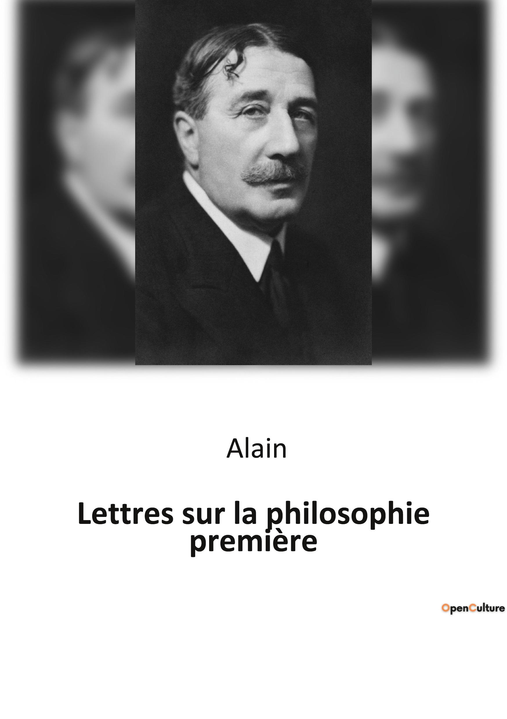 Lettres sur la philosophie première