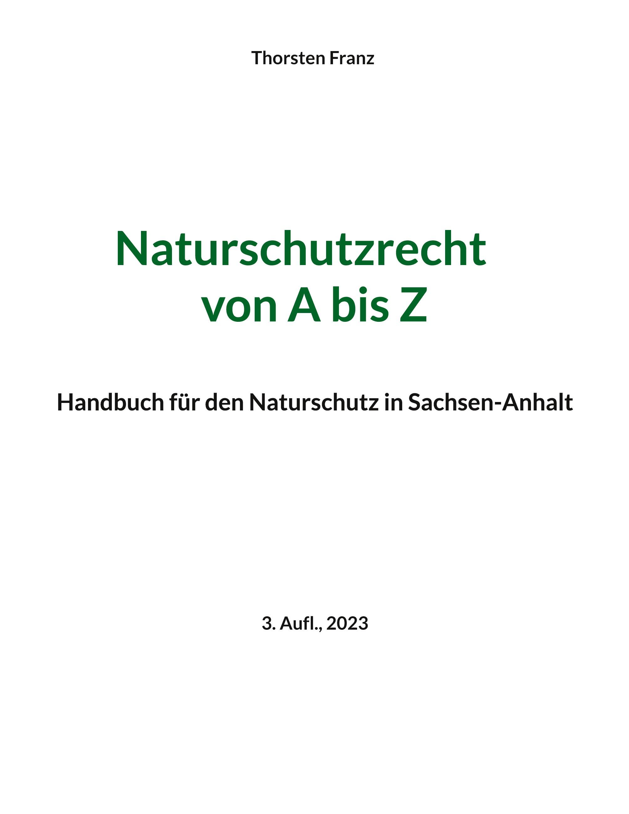 Naturschutzrecht von A bis Z