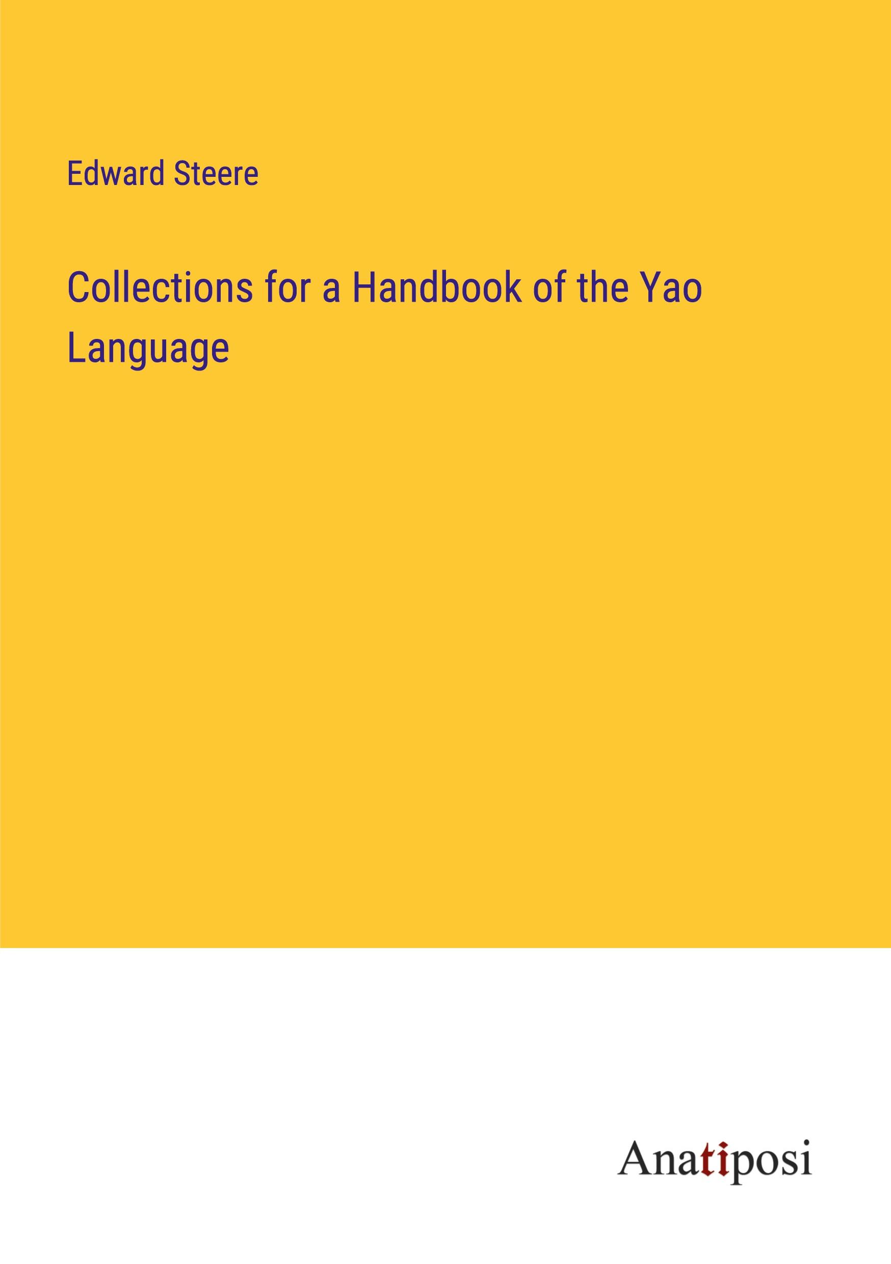 Collections for a Handbook of the Yao Language