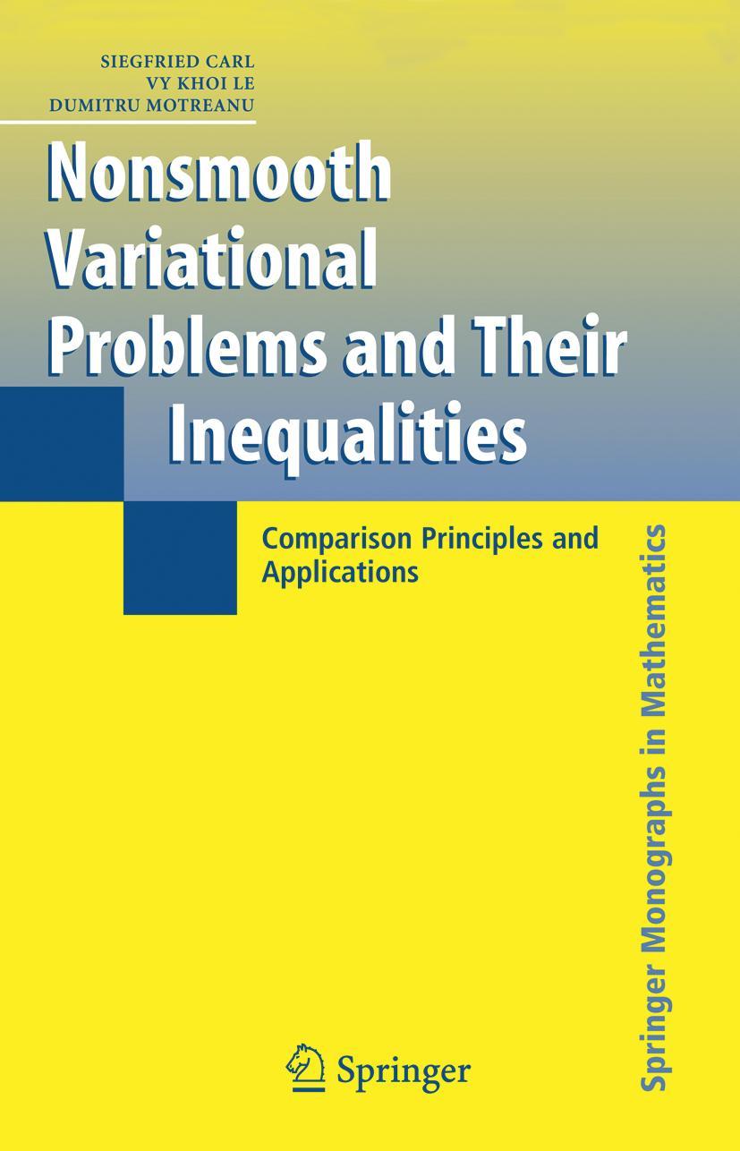 Nonsmooth Variational Problems and Their Inequalities