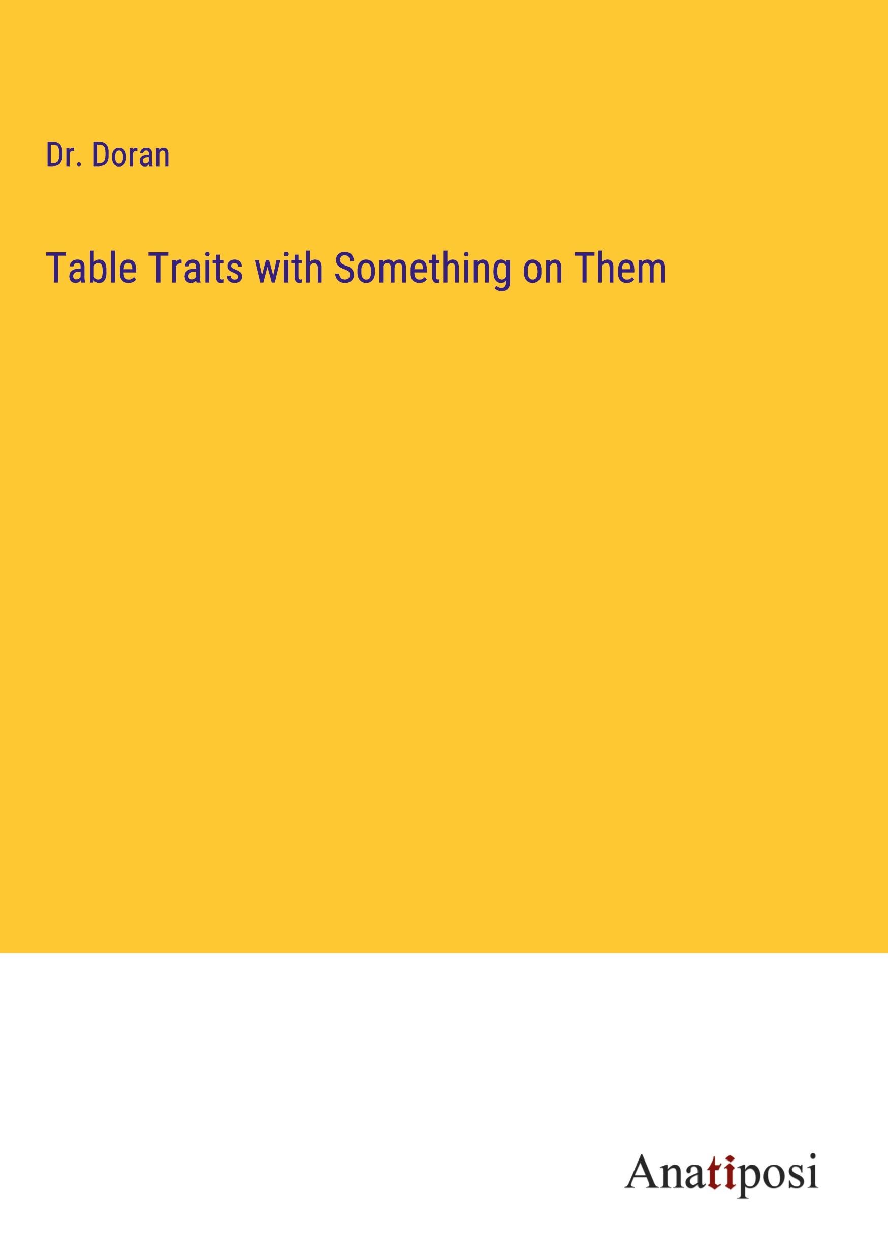 Table Traits with Something on Them