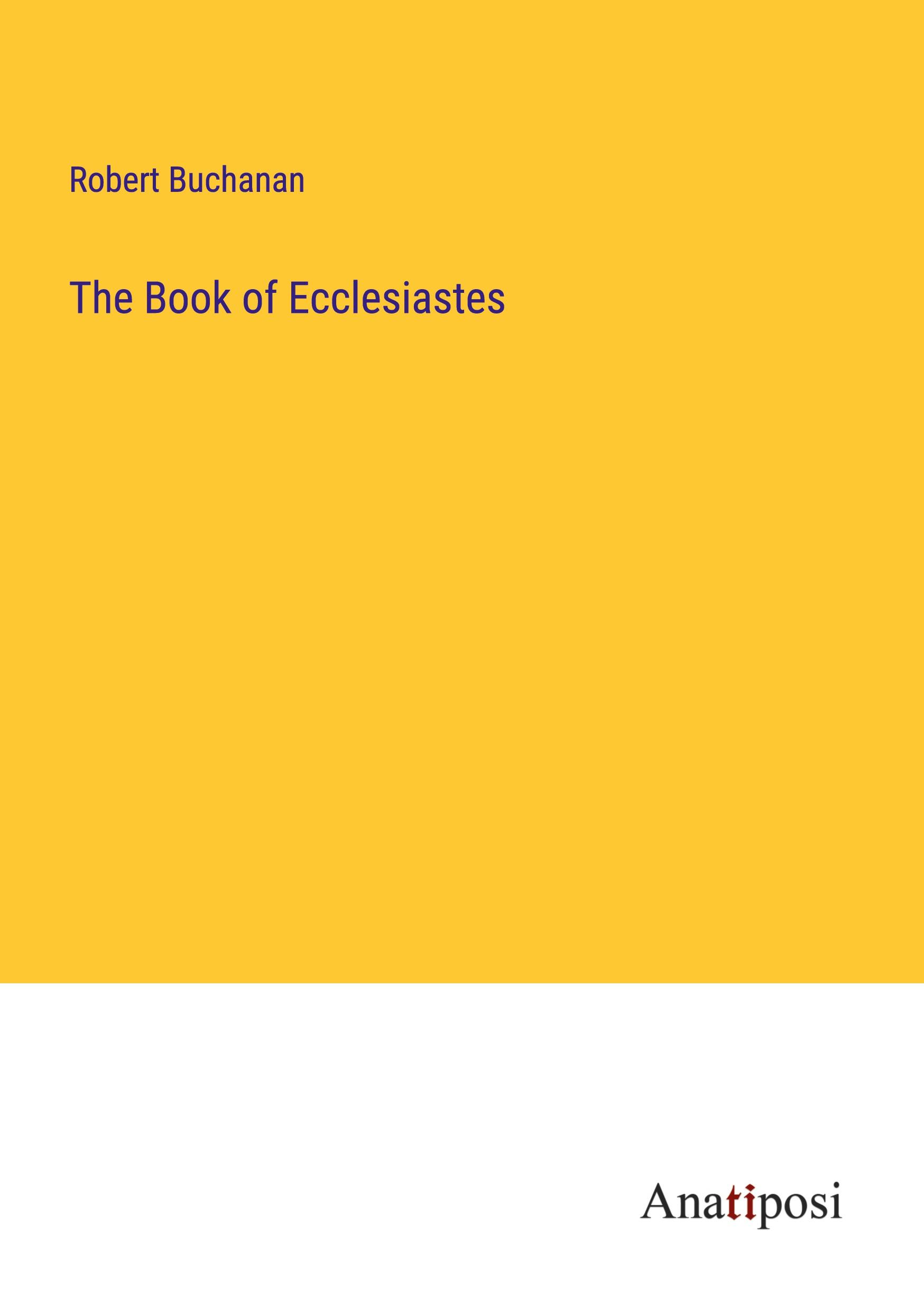 The Book of Ecclesiastes