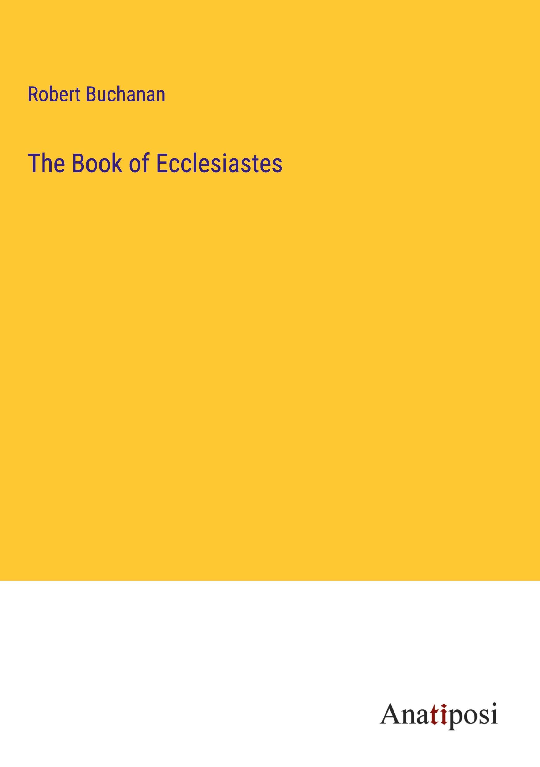 The Book of Ecclesiastes