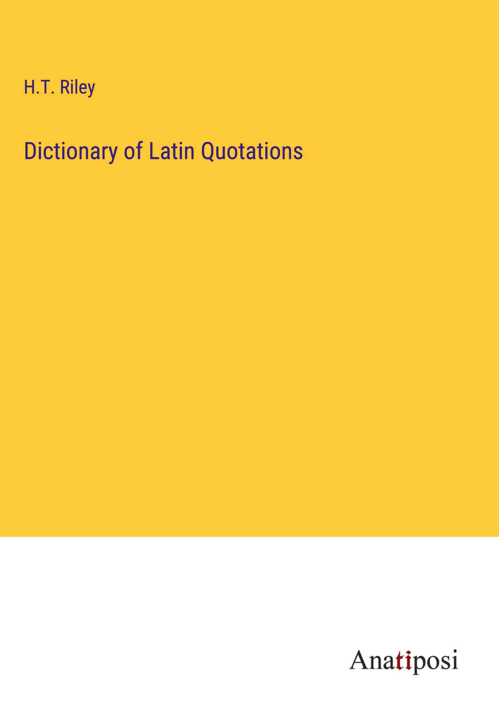 Dictionary of Latin Quotations