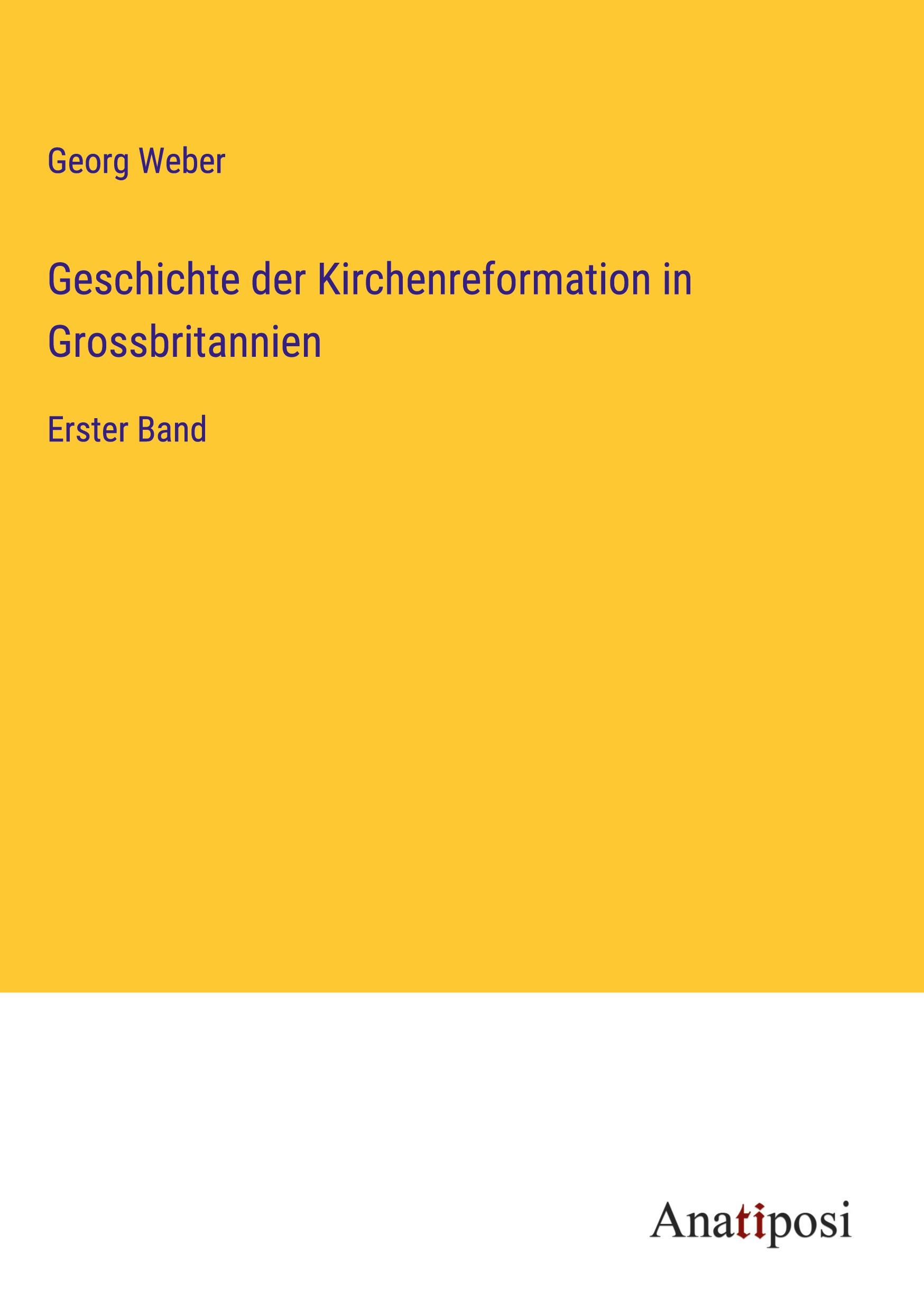 Geschichte der Kirchenreformation in Grossbritannien