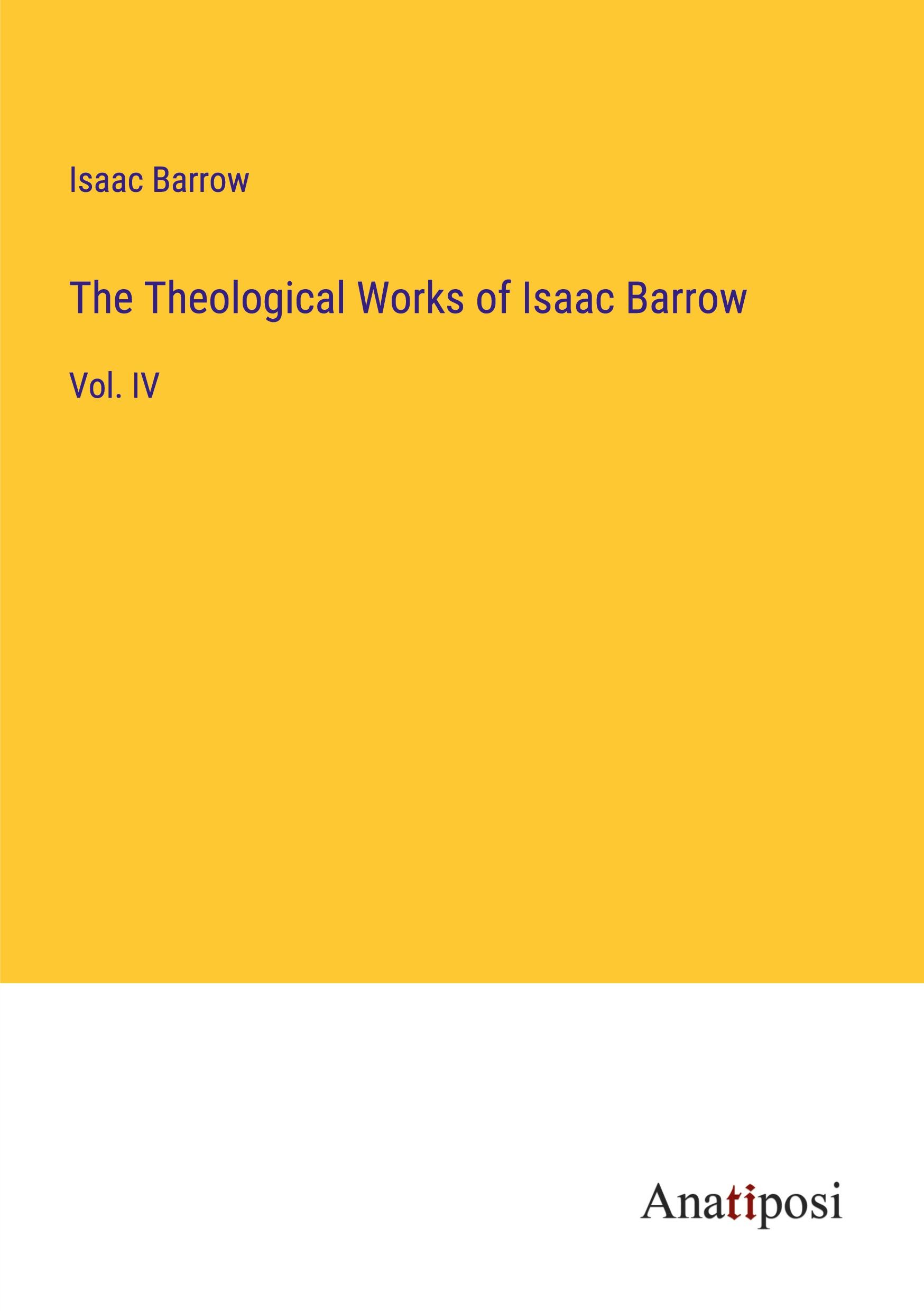 The Theological Works of Isaac Barrow