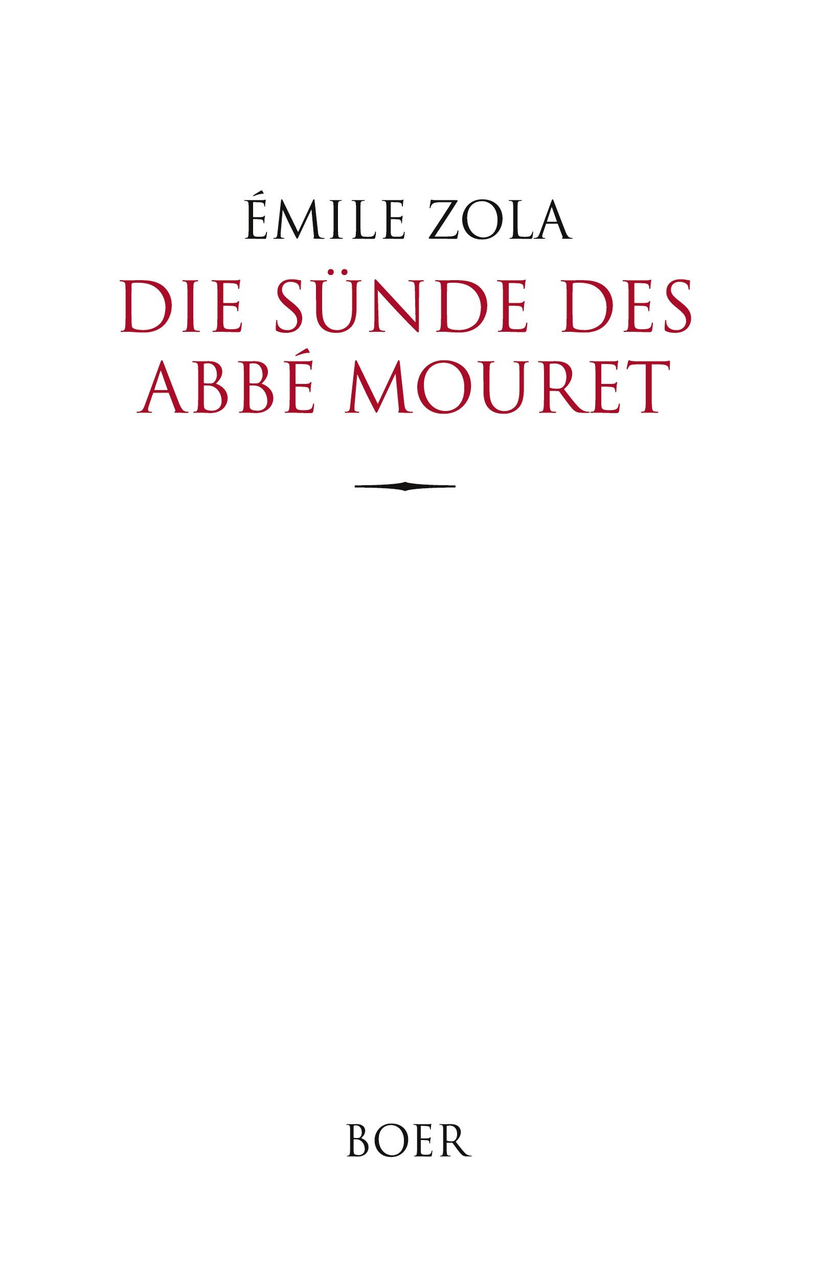 Die Sünde des Abbé Mouret