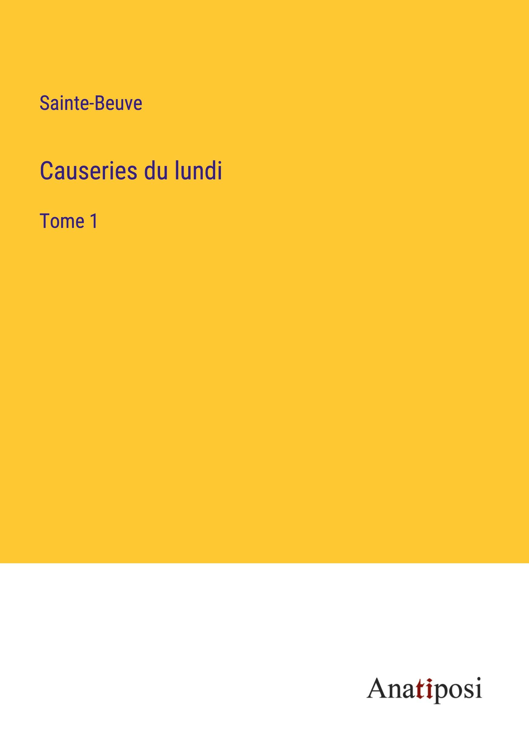 Causeries du lundi