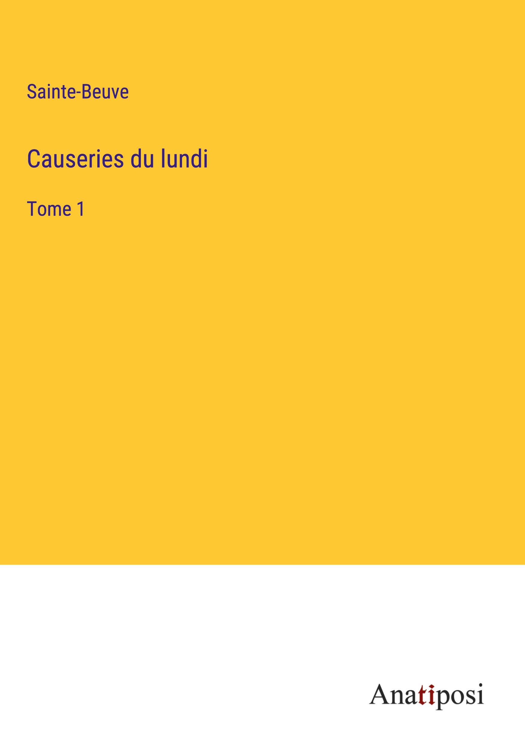 Causeries du lundi