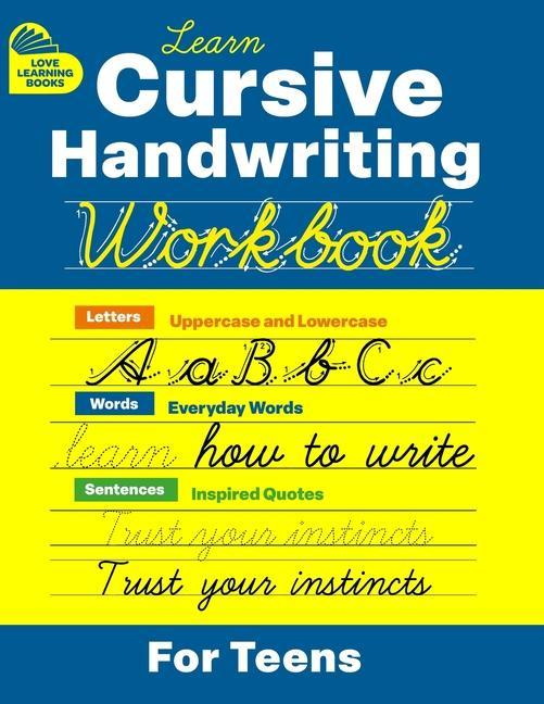 Cursive Handwriting Workbook for Teens