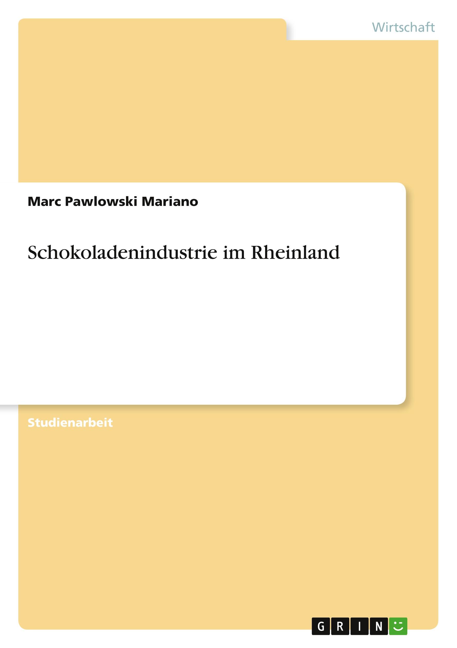 Schokoladenindustrie im Rheinland