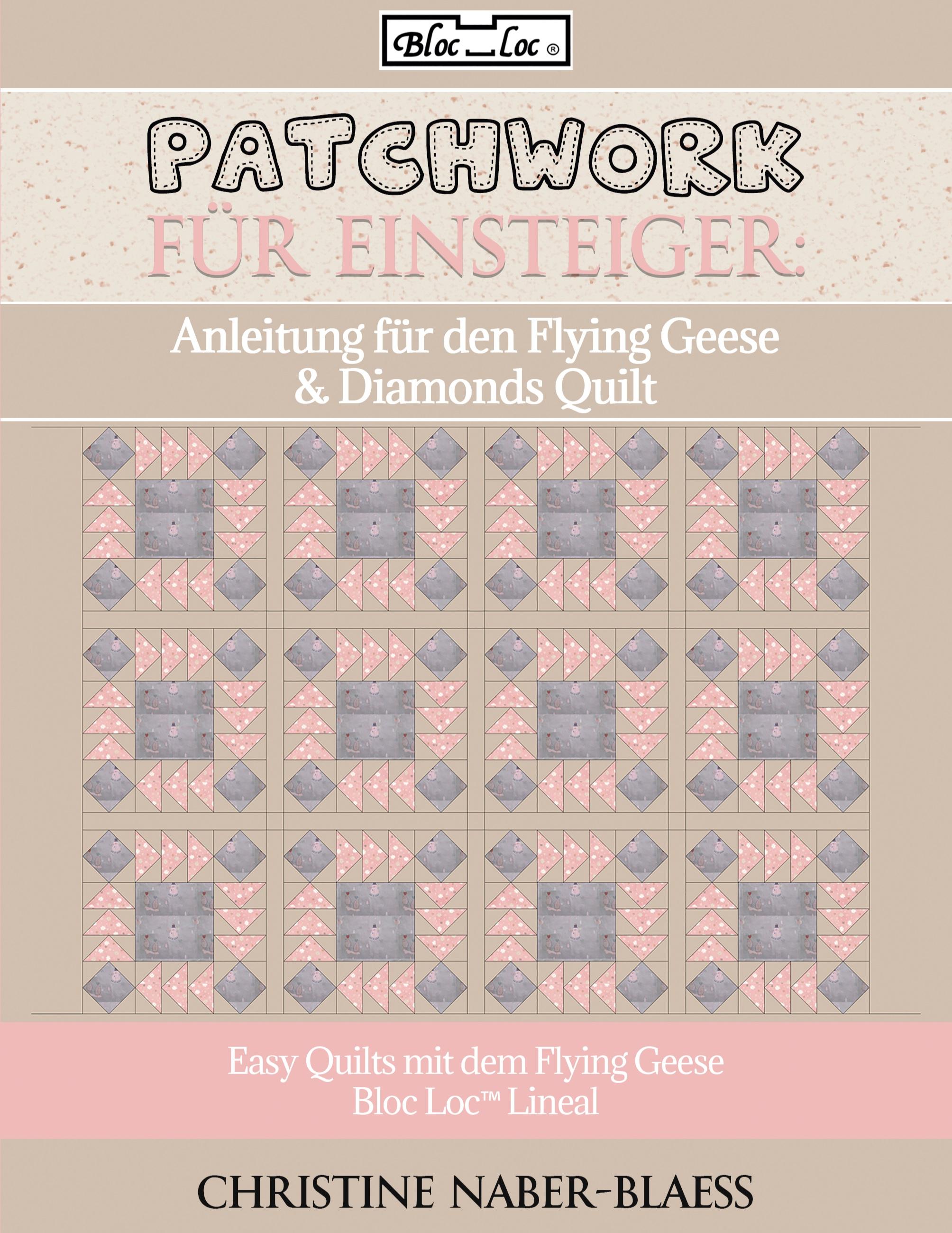 Anleitung für den Flying Geese & Diamonds Quilt