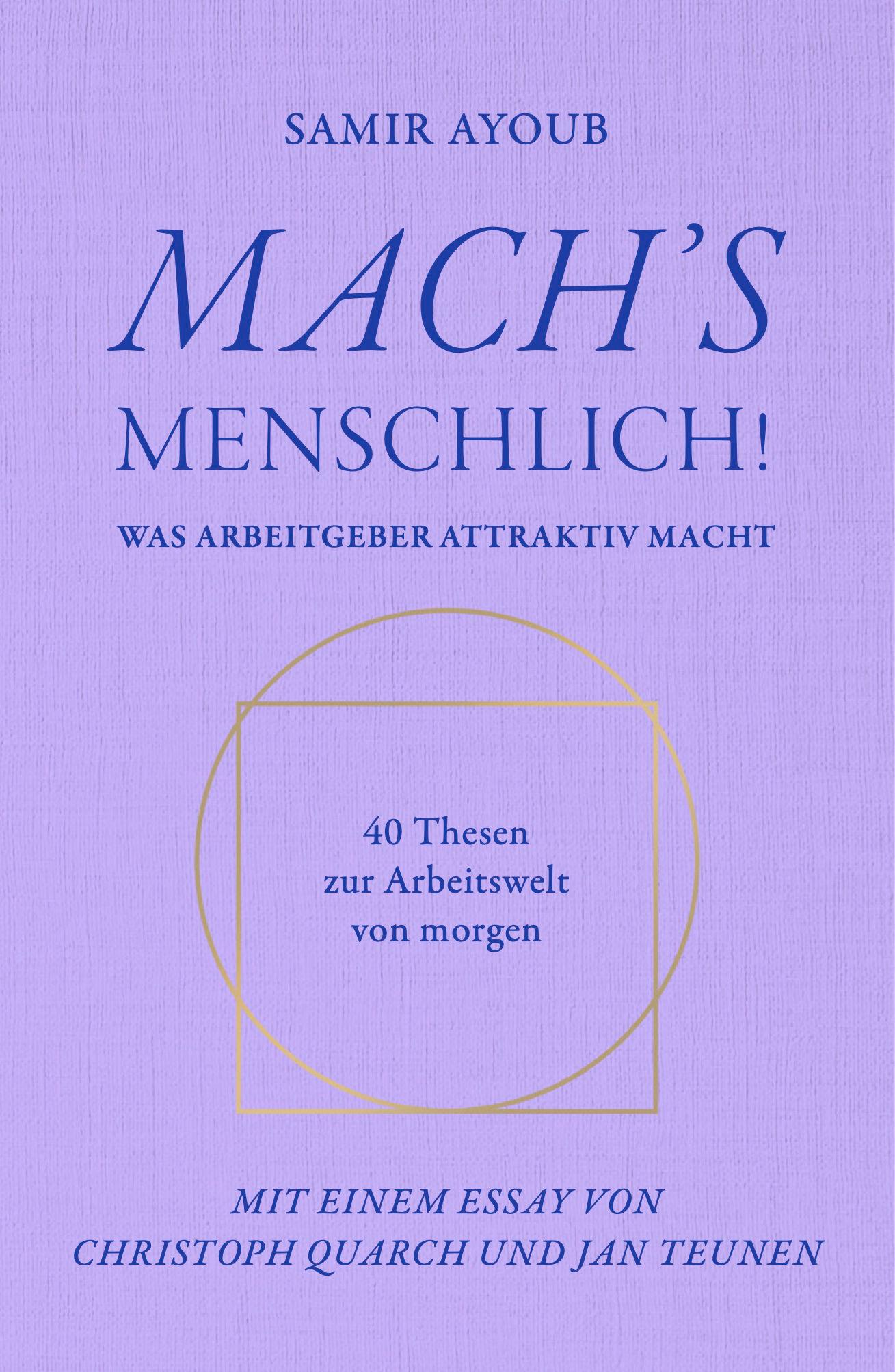 MACH'S MENSCHLICH!