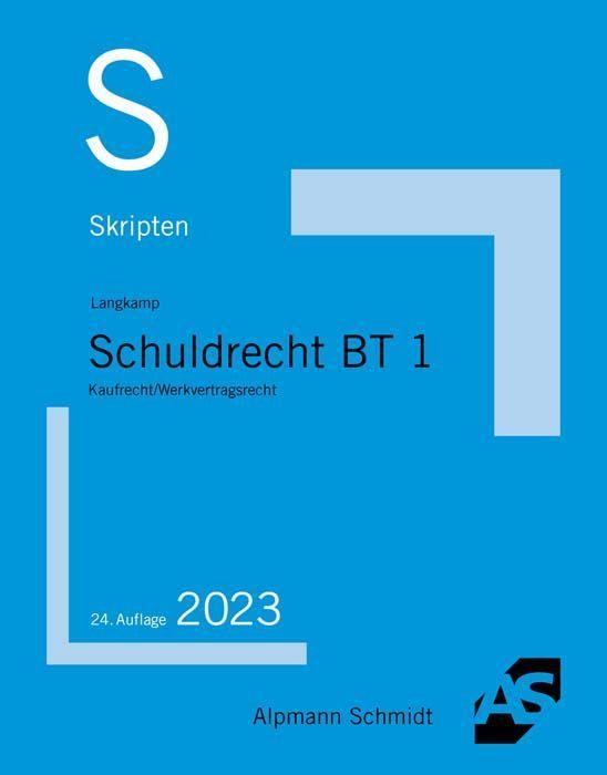 Skript Schuldrecht BT 1