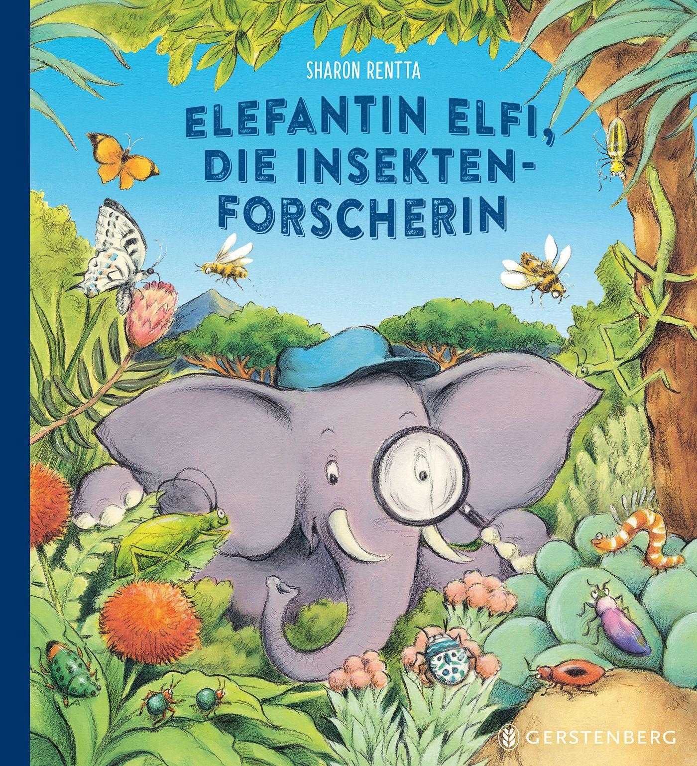 Elefantin Elfi, die Insektenforscherin