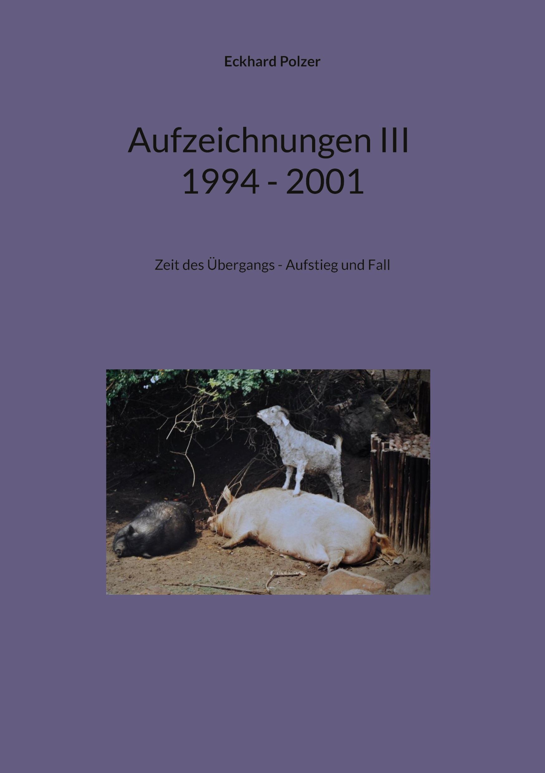 Aufzeichnungen III; 1994 - 2001